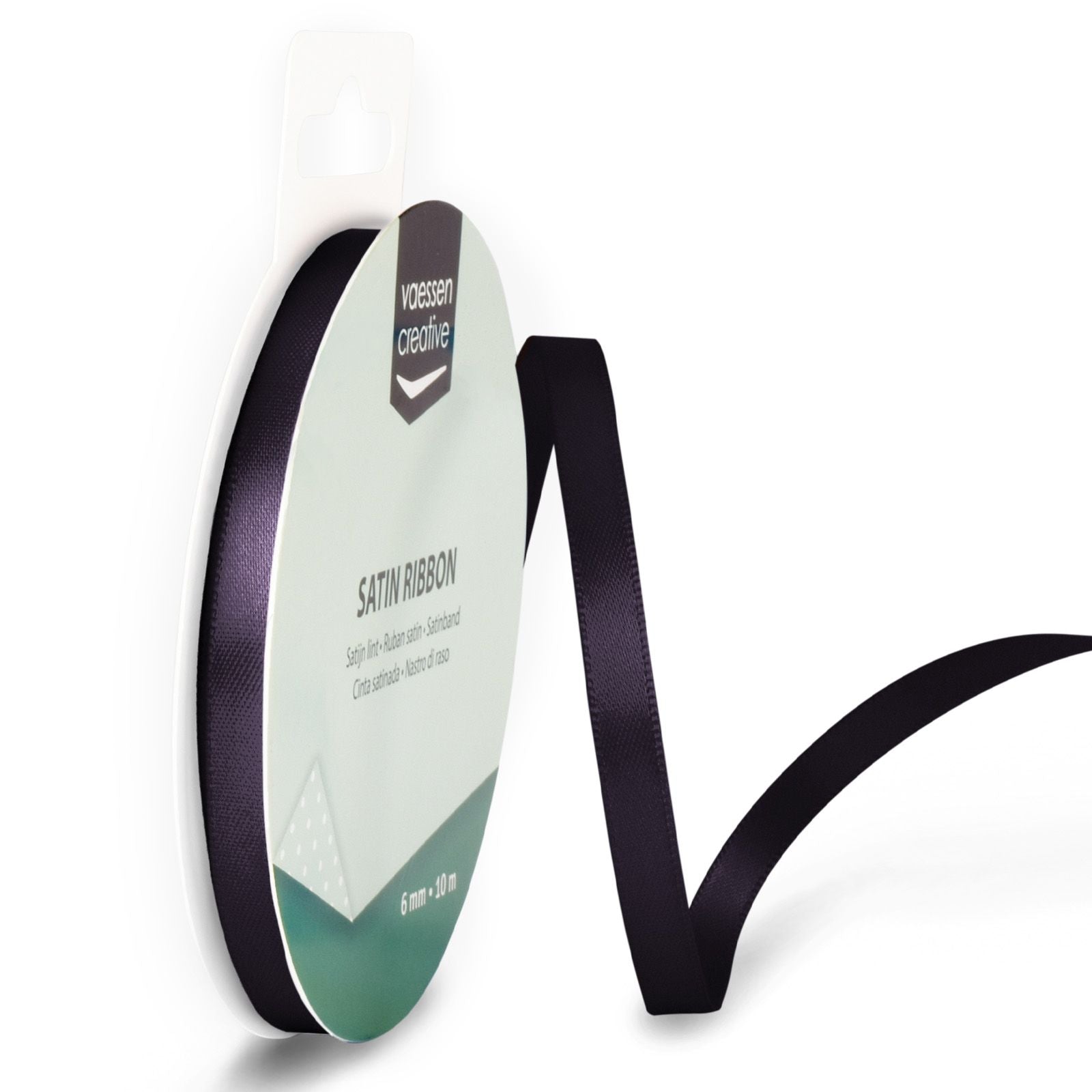 Vaessen creative • Satinband 6mmx10m Anthrazit