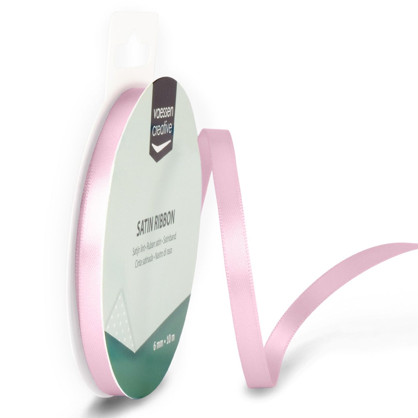 Vaessen creative • Satinband 6mmx10m pastellrosa