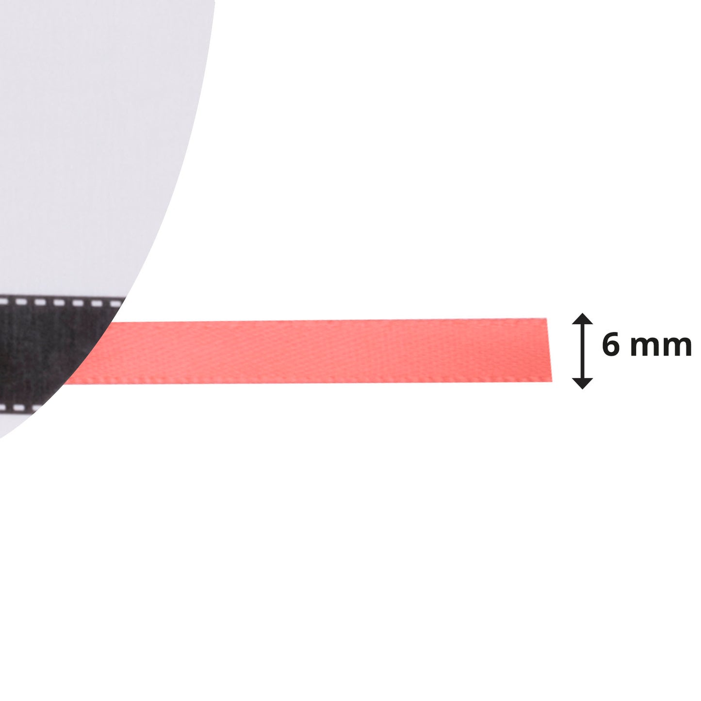 Vaessen creative • Satinband 6mmx10m pastellrot