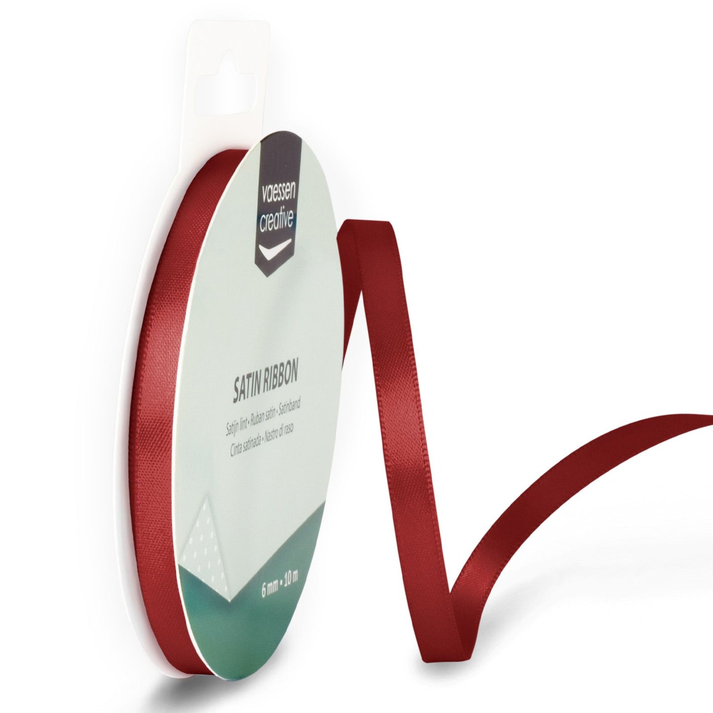 Vaessen creative • Satinband 6mmx10m rot