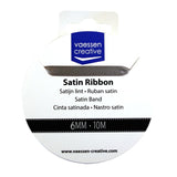 Vaessen creative • Satinband 6mmx10m Stahl - afbeelding 2