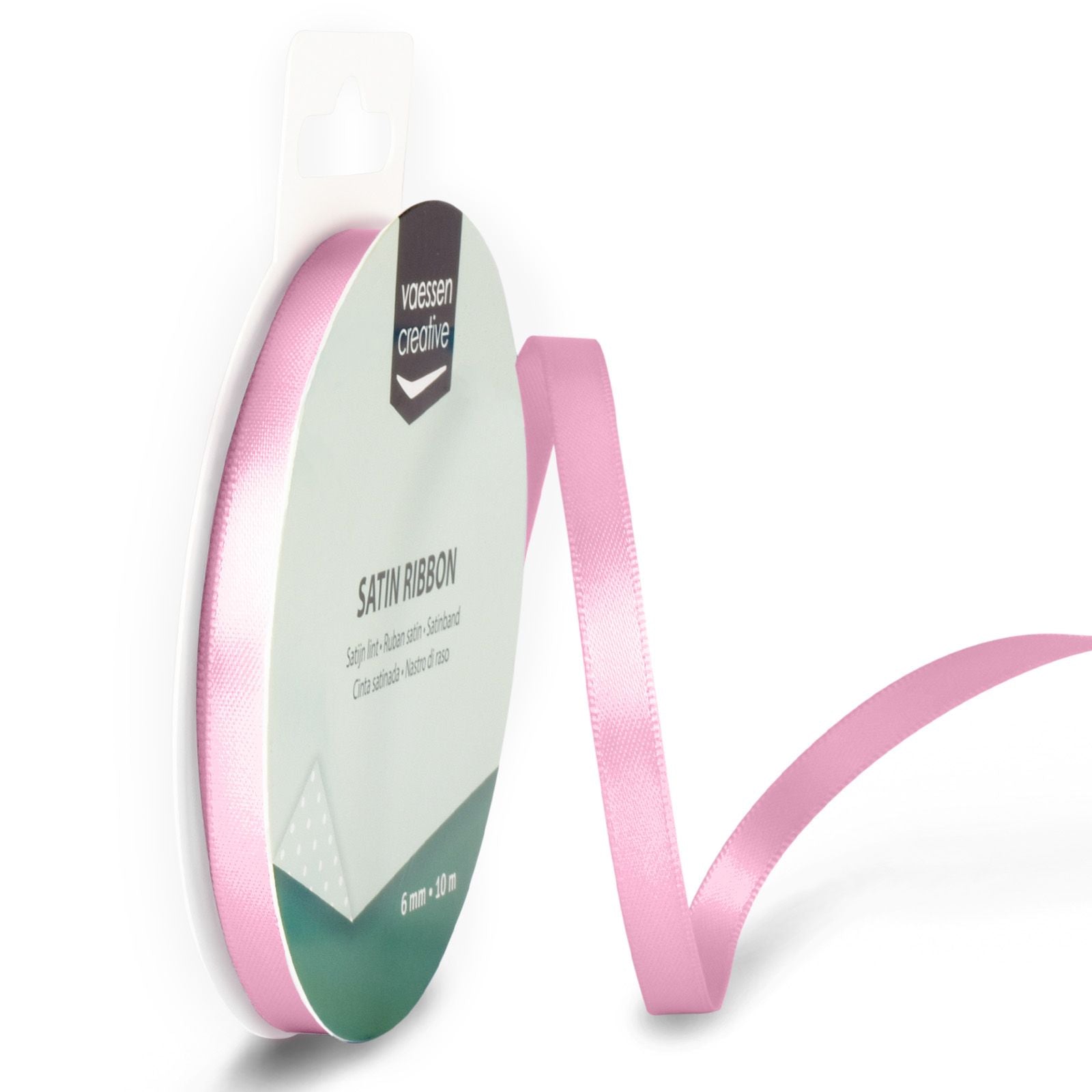 Vaessen creative • Satinband 6mmx10m hellrosa