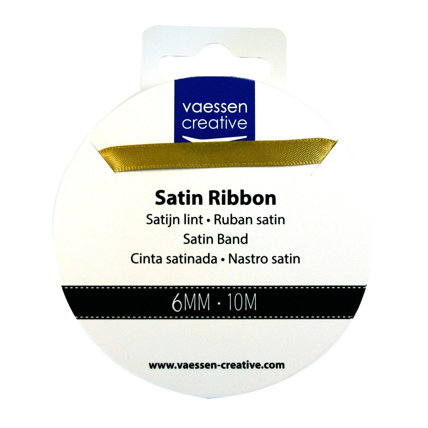 Vaessen creative • Satinband 6mmx10m Gold