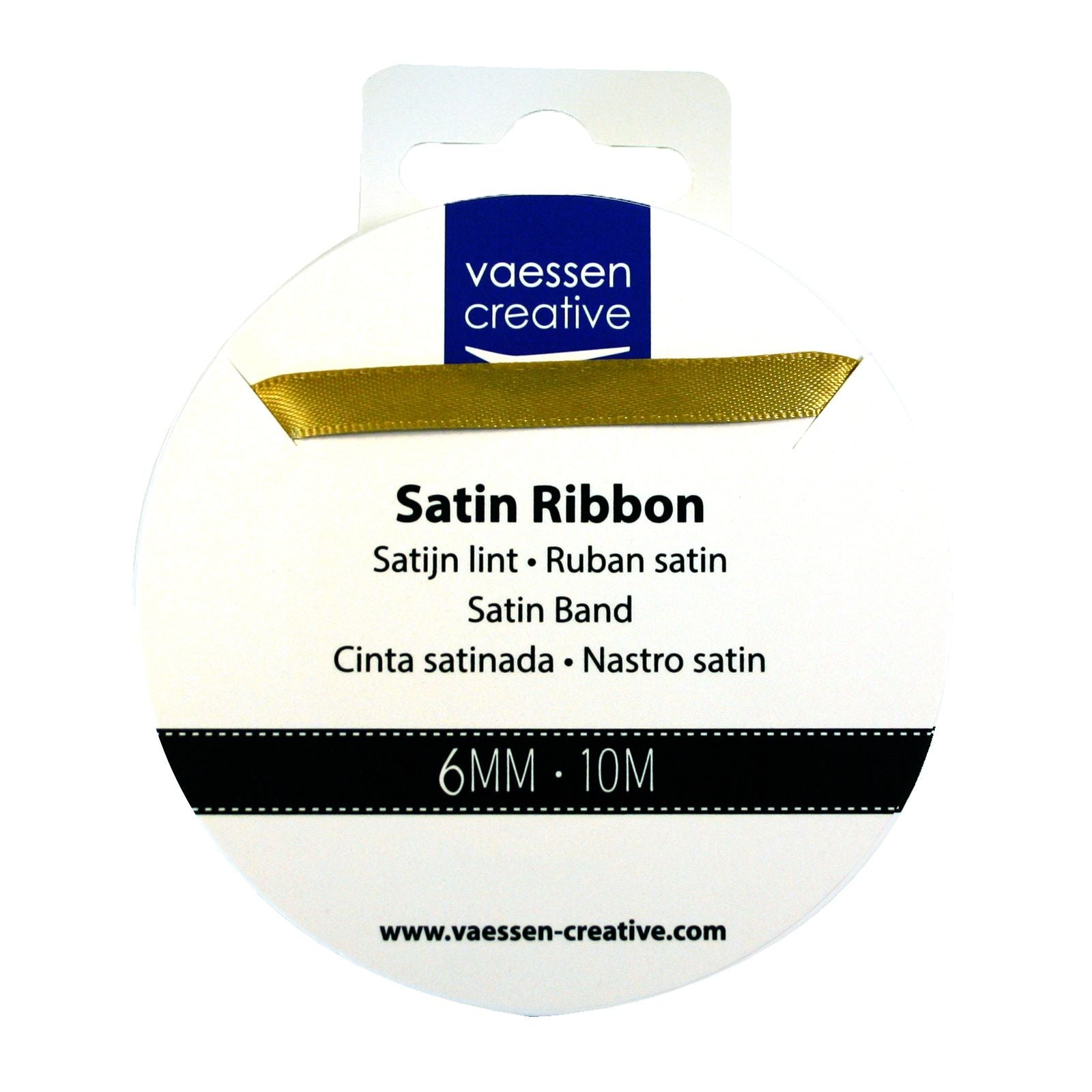 Vaessen creative • Satinband 6mmx10m Gold