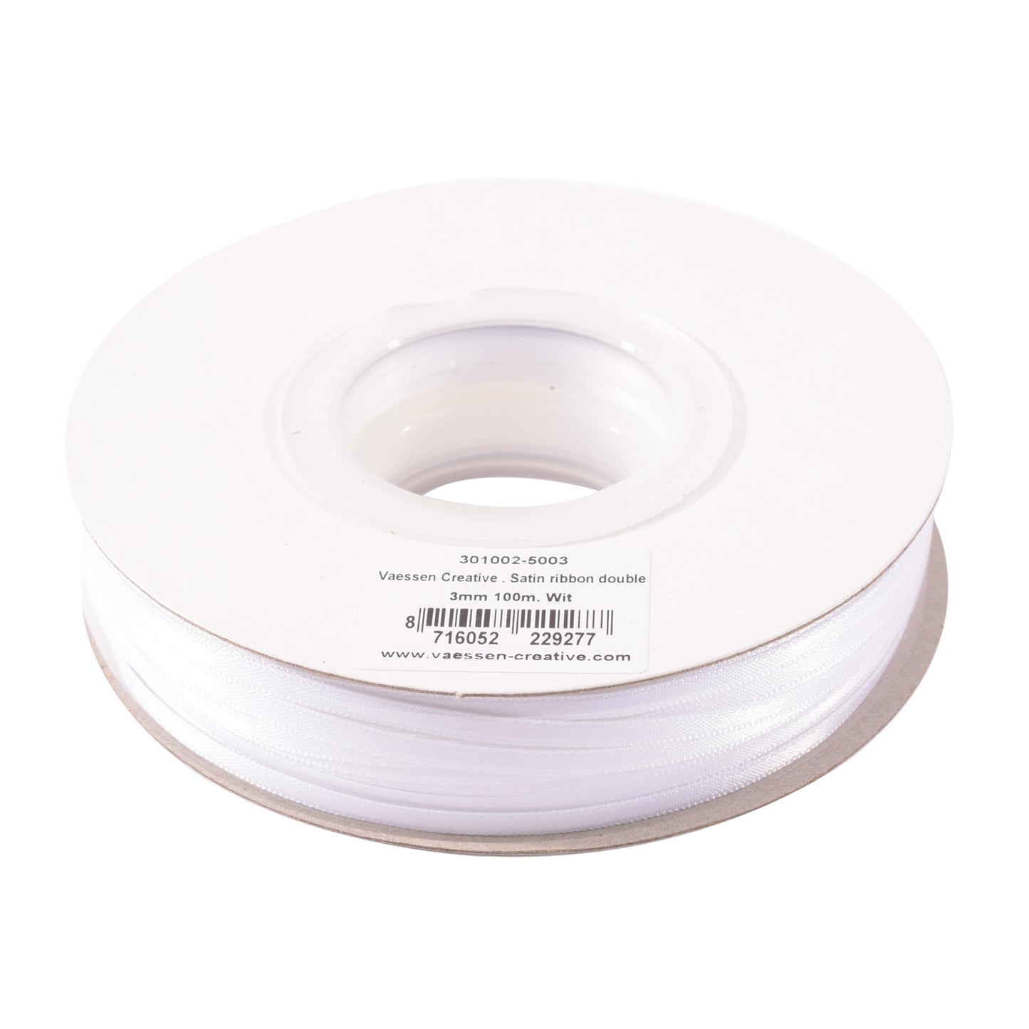 Vaessen creative • Satinband 3mmx100m weiß