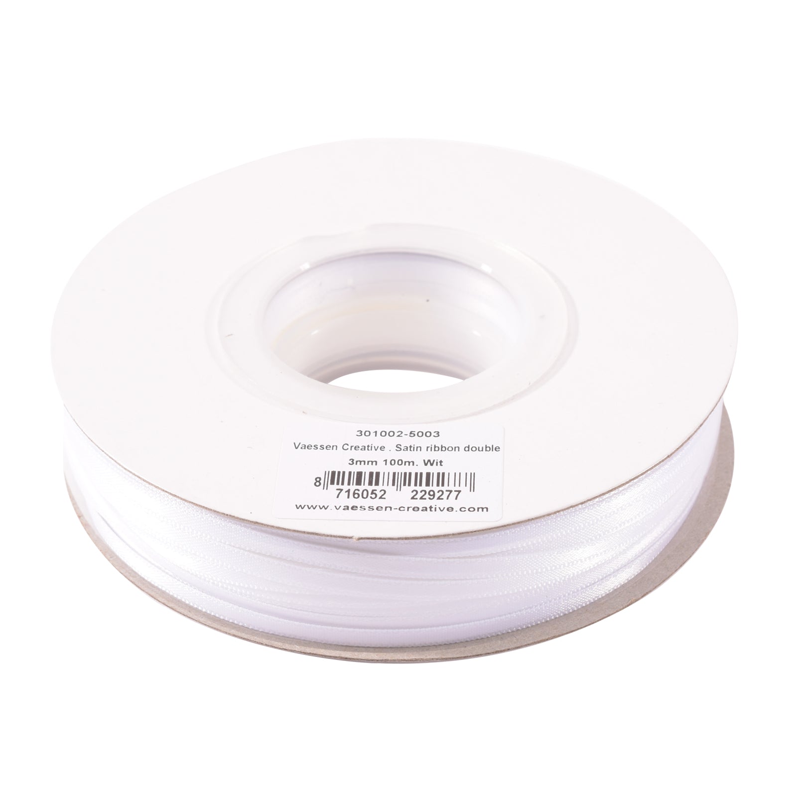 Vaessen creative • Satinband 3mmx100m weiß