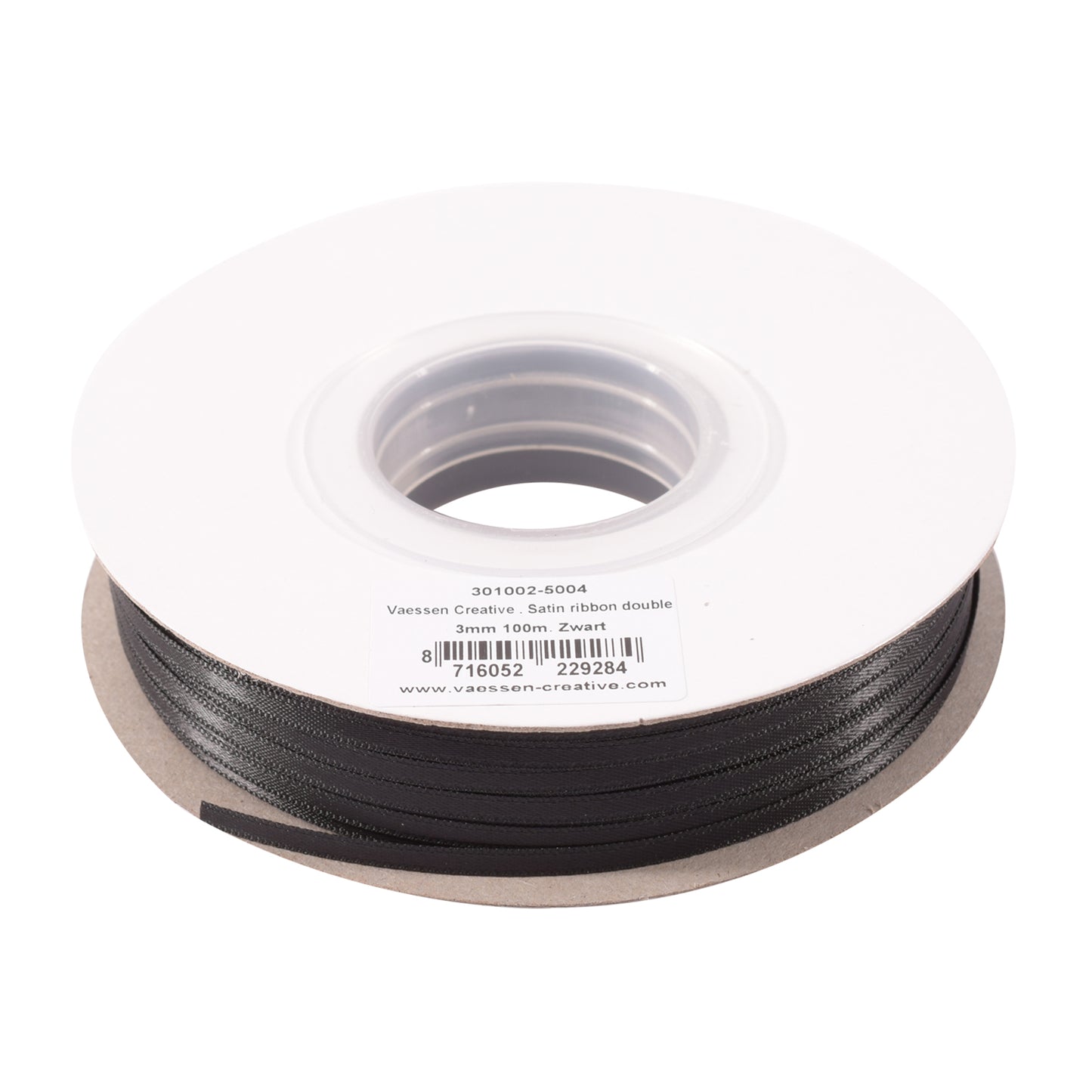 Vaessen creative • Satinband 3mmx100m schwarz