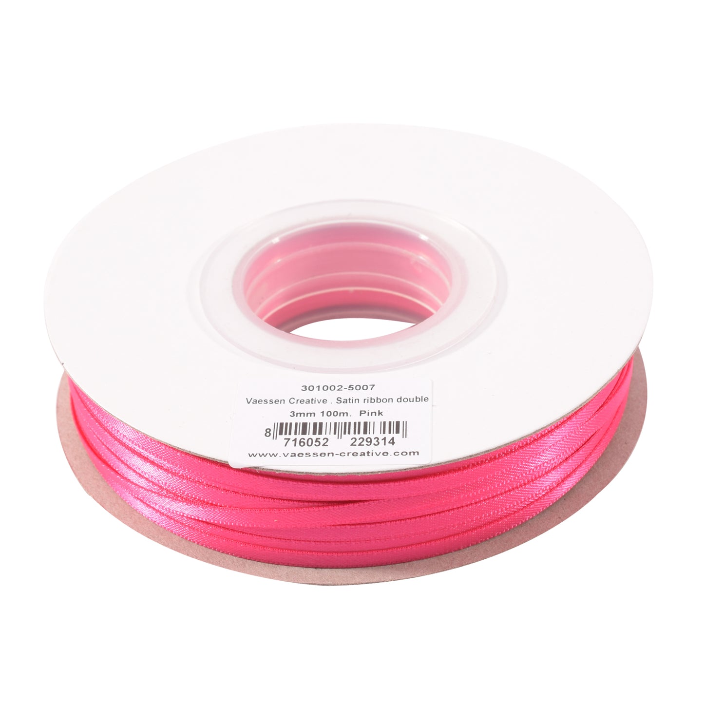 Vaessen creative • Satinband 3mmx100m rosa