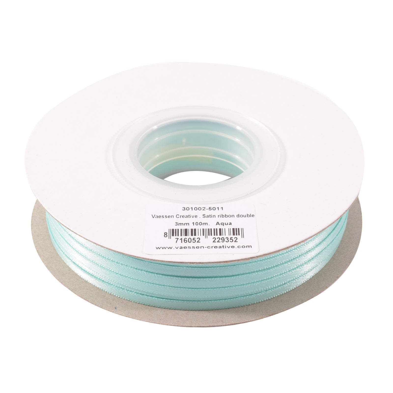 Vaessen creative • Satinband 3 mm x 100 m Aqua