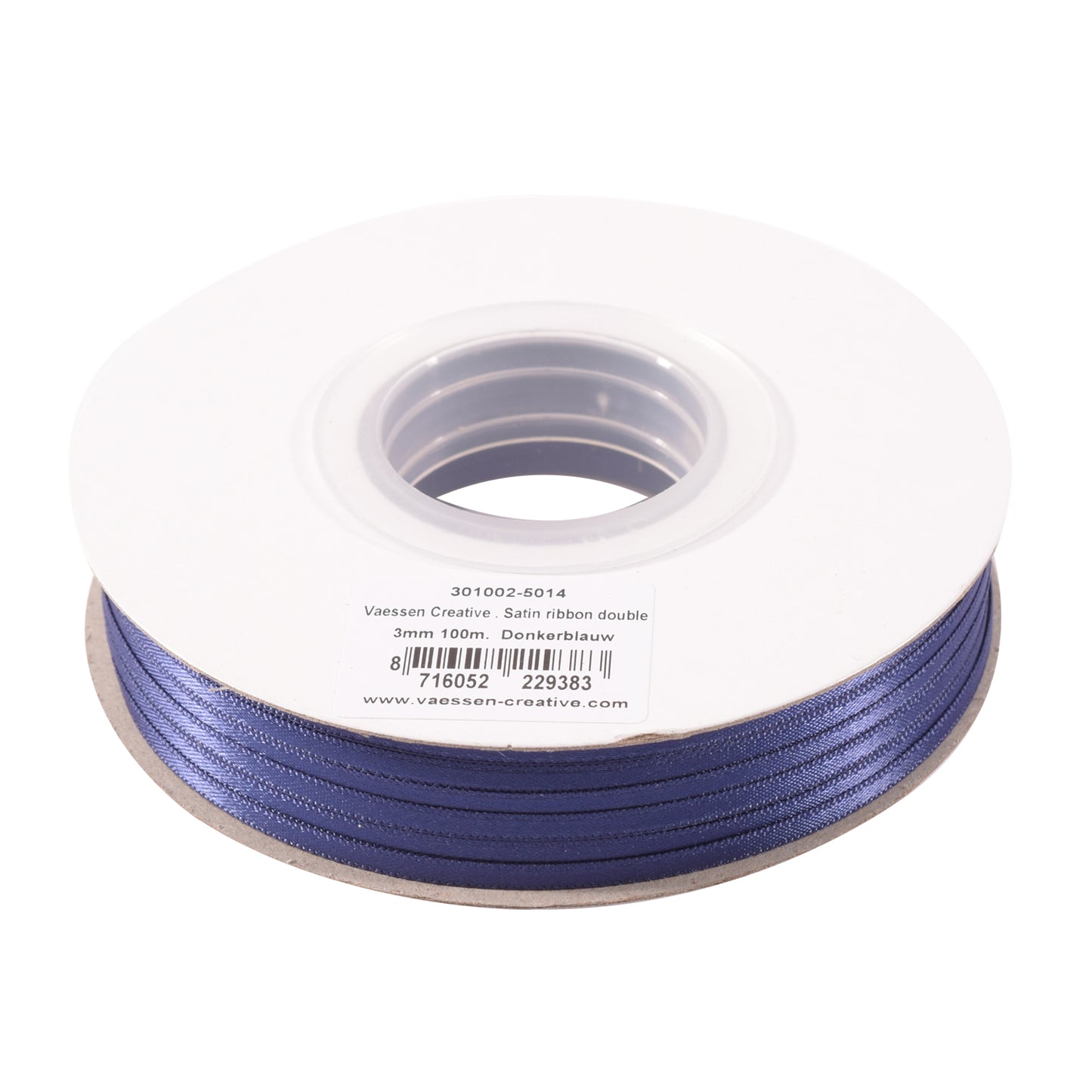 Vaessen creative • Satinband 3mmx100m dunkelblau