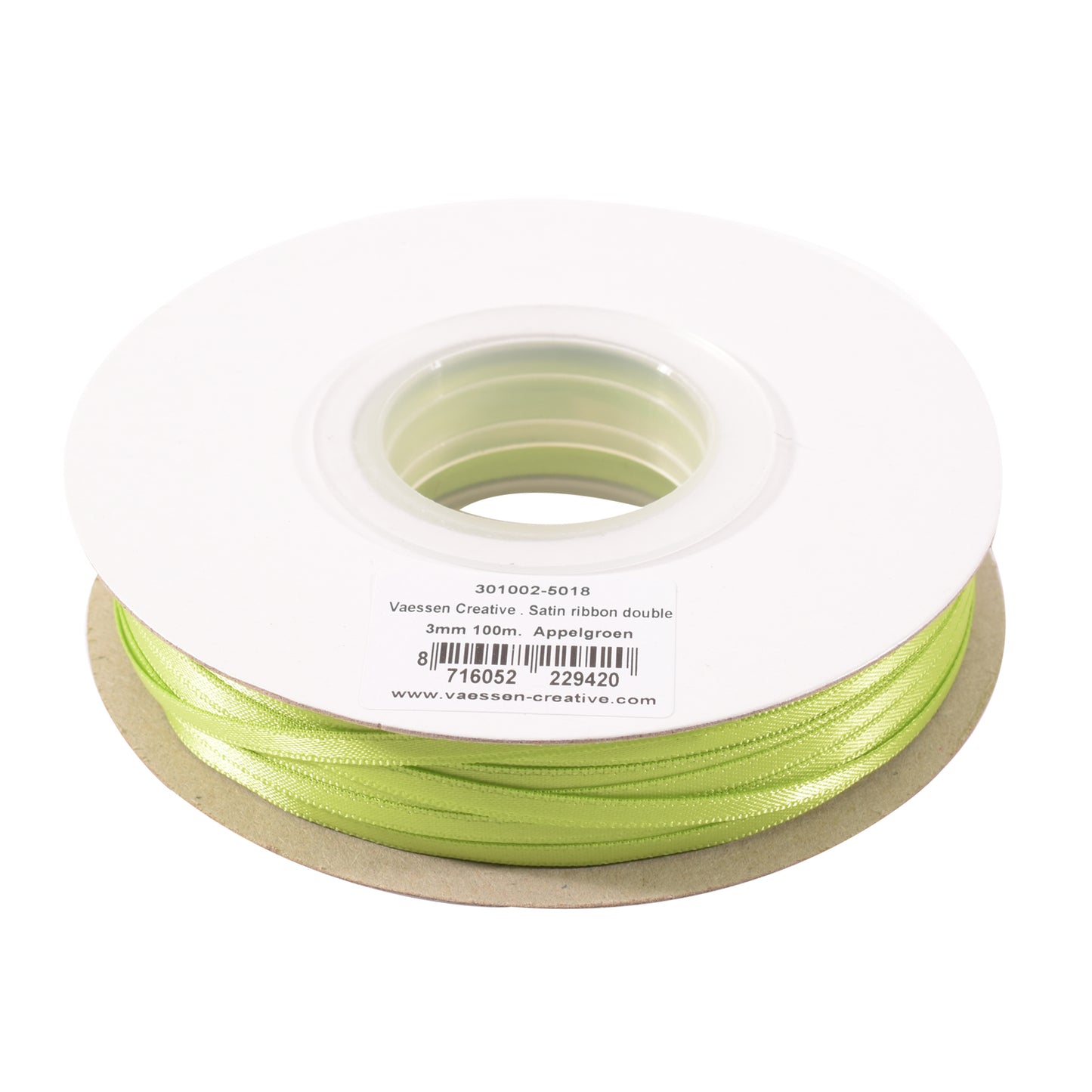 Vaessen creative • Satinband 3 mm x 100 m hellgrün