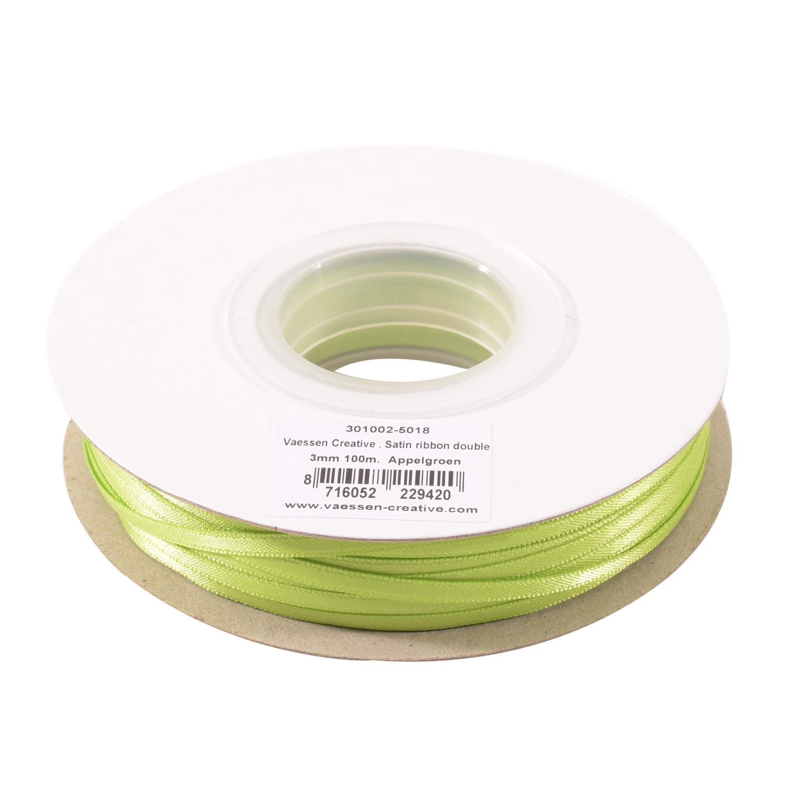 Vaessen creative • Satinband 3 mm x 100 m hellgrün