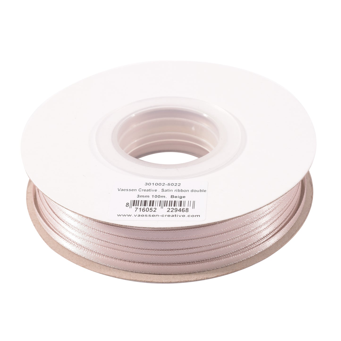 Vaessen creative • Satinband 3mmx100m beige