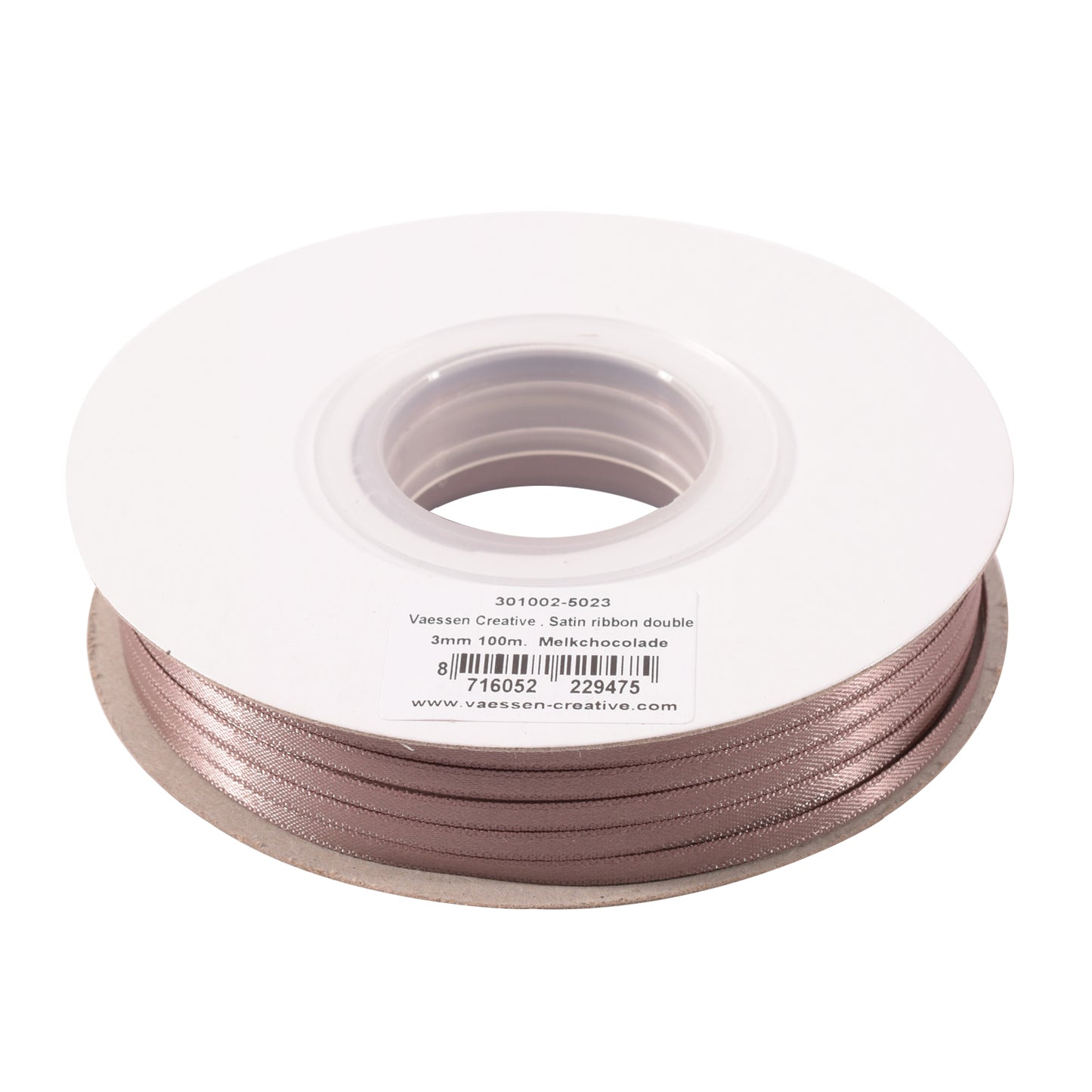 Vaessen creative • Satinband 3 mm x 100 m Schokolade