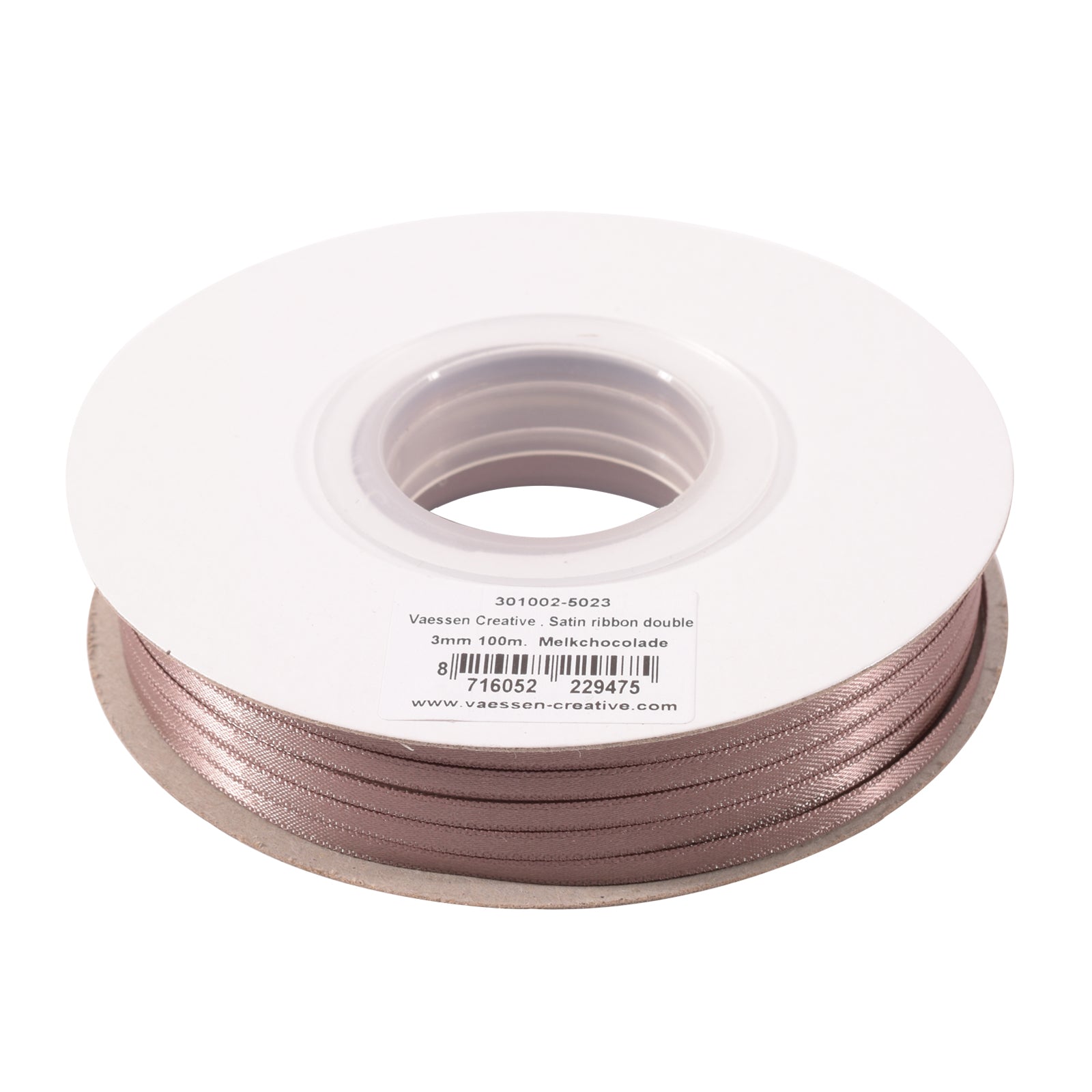 Vaessen creative • Satinband 3 mm x 100 m Schokolade