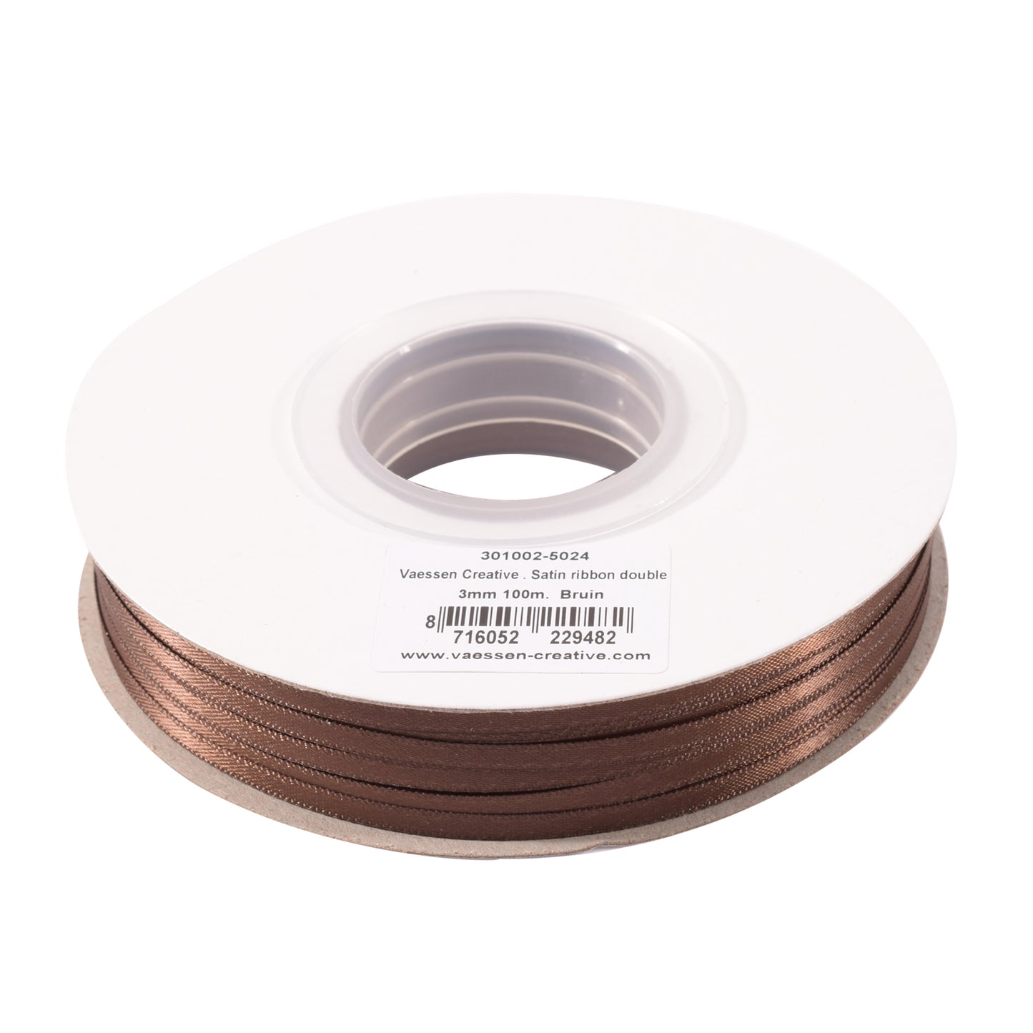 Vaessen creative • Satinband 3mmx100m braun
