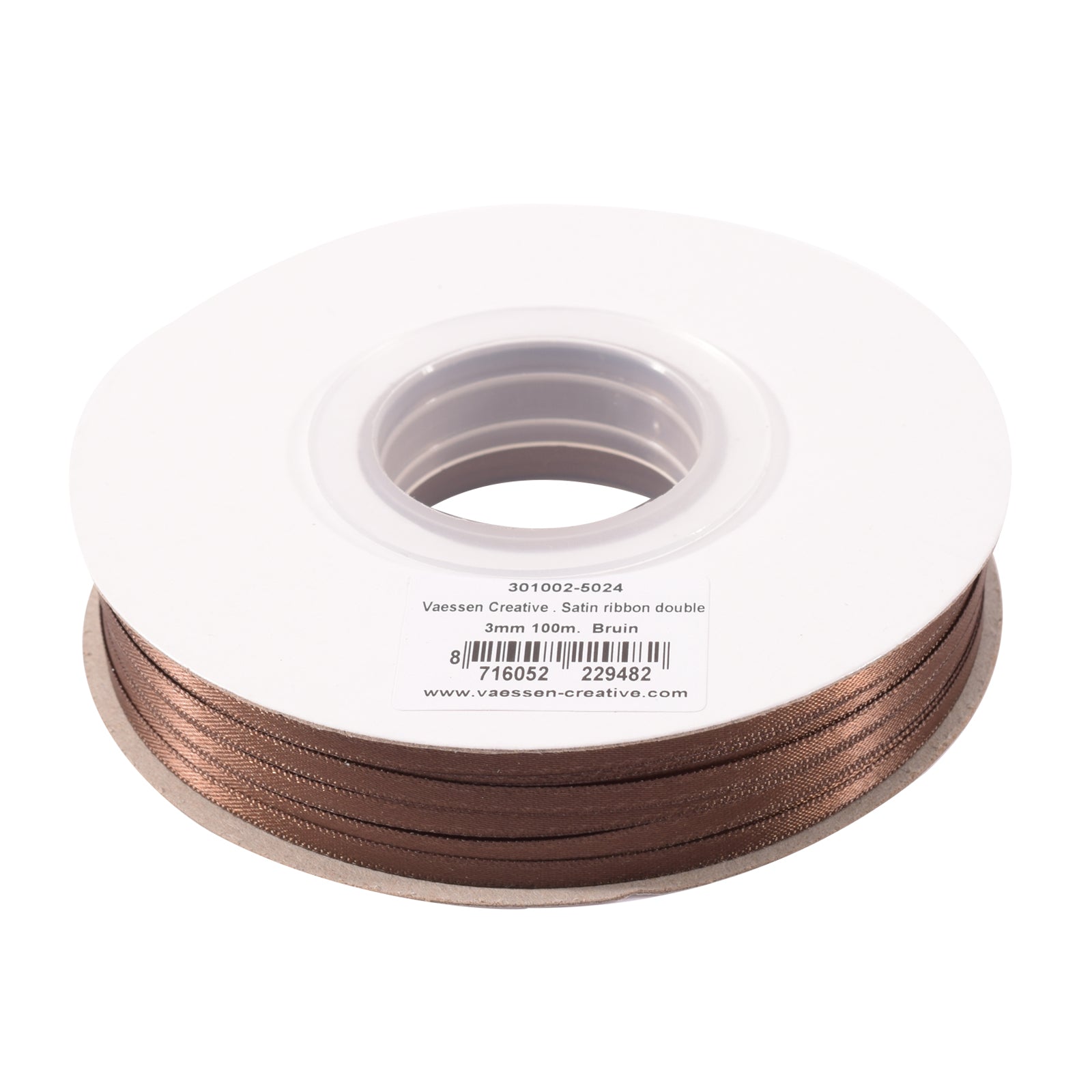 Vaessen creative • Satinband 3mmx100m braun