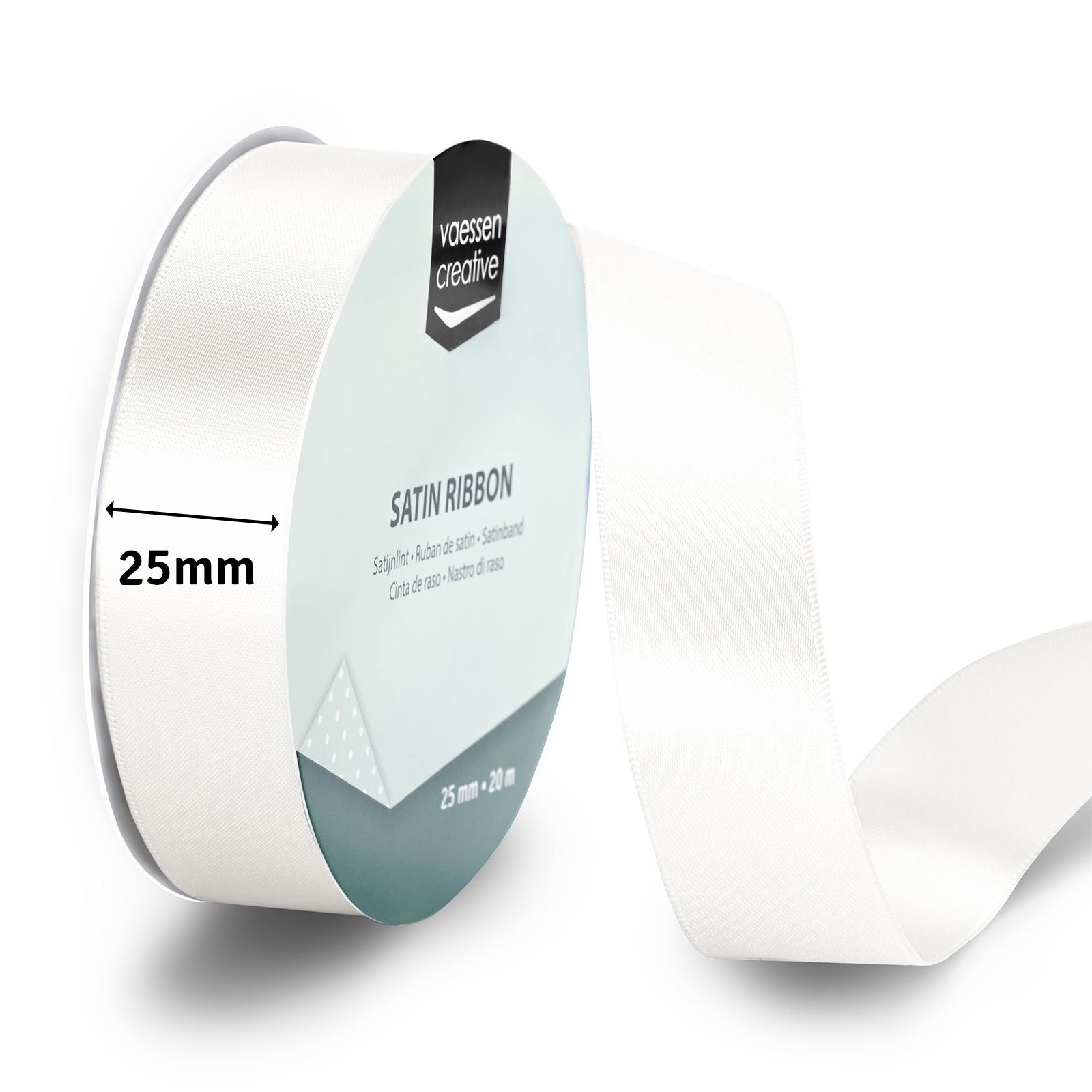 Vaessen creative • Satinband 20mx25mm weiß