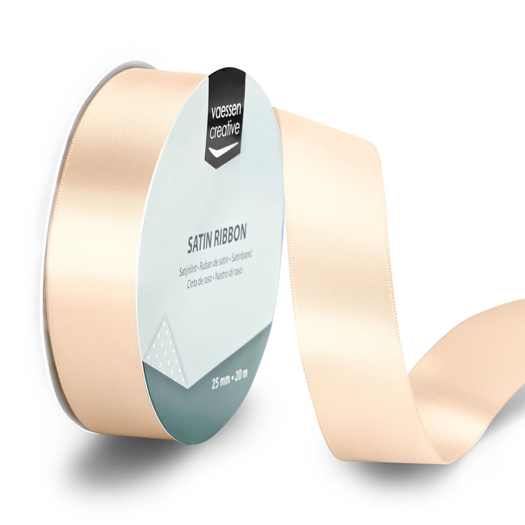 Vaessen creative • Satinband 20 m x 25 mm Elfenbein