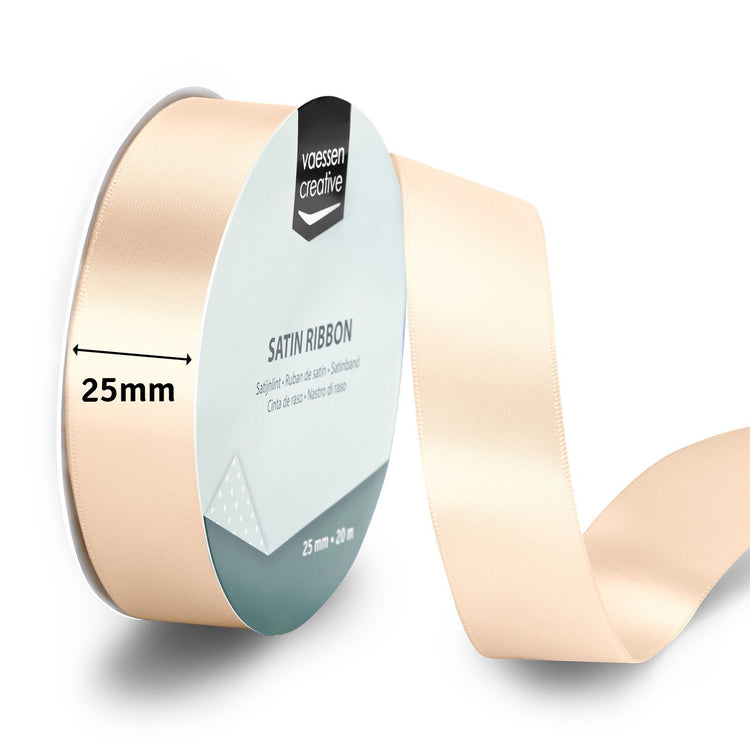 Vaessen creative • Satinband 20 m x 25 mm Elfenbein