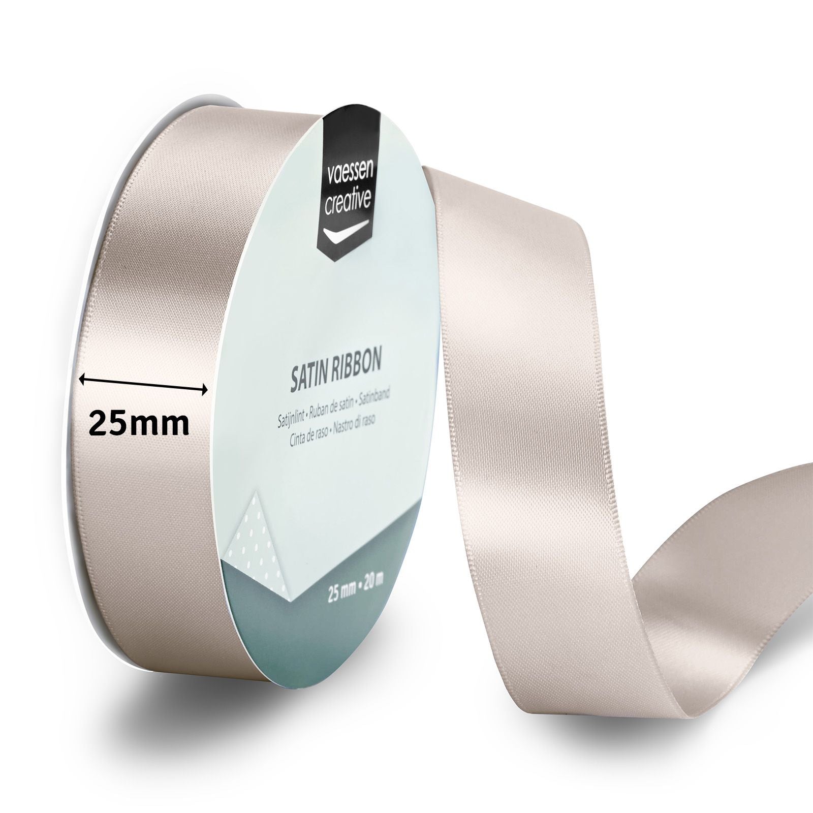 Vaessen creative • Satinband 20mx25mm beige