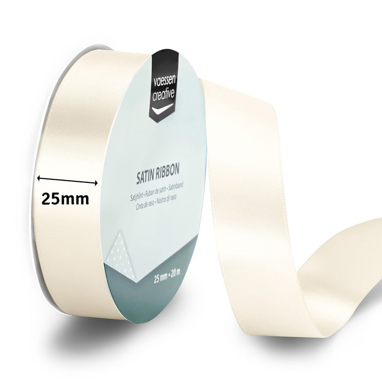 Vaessen creative • Satinband 20mx25mm antikweiß