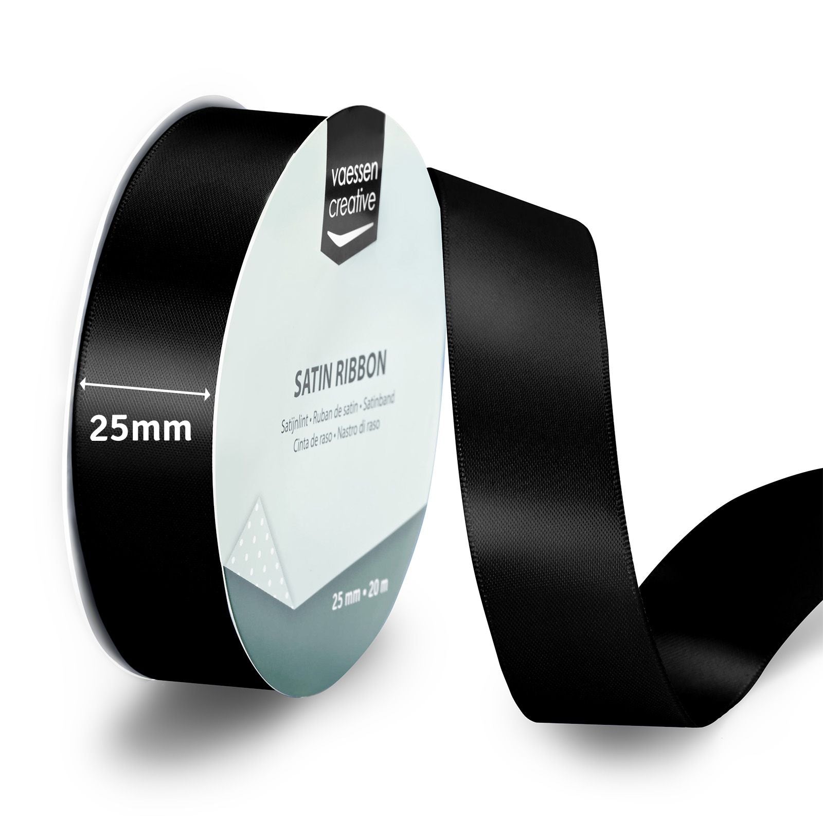 Vaessen creative • Satinband 20mx25mm schwarz