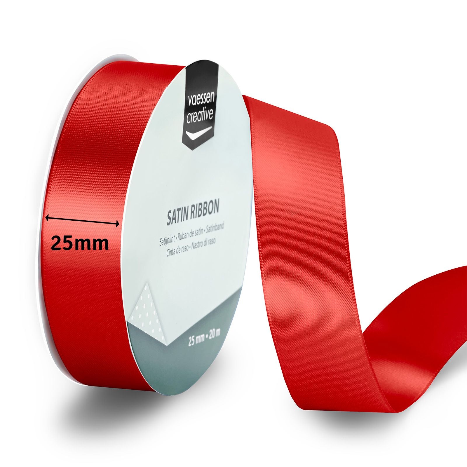 Vaessen creative • Satinband 20mx25mm rot