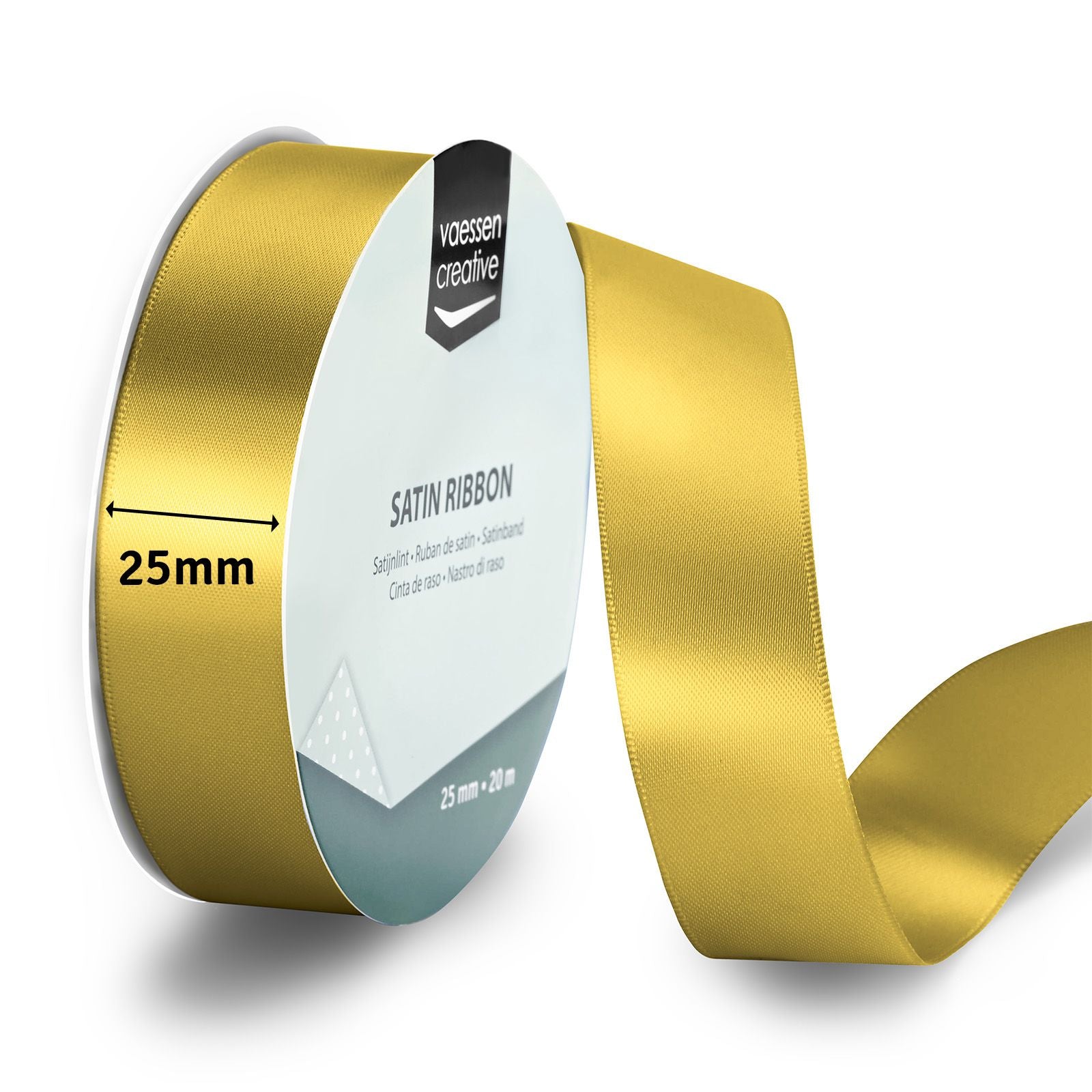 Vaessen creative • Satinband 20mx25mm Gold