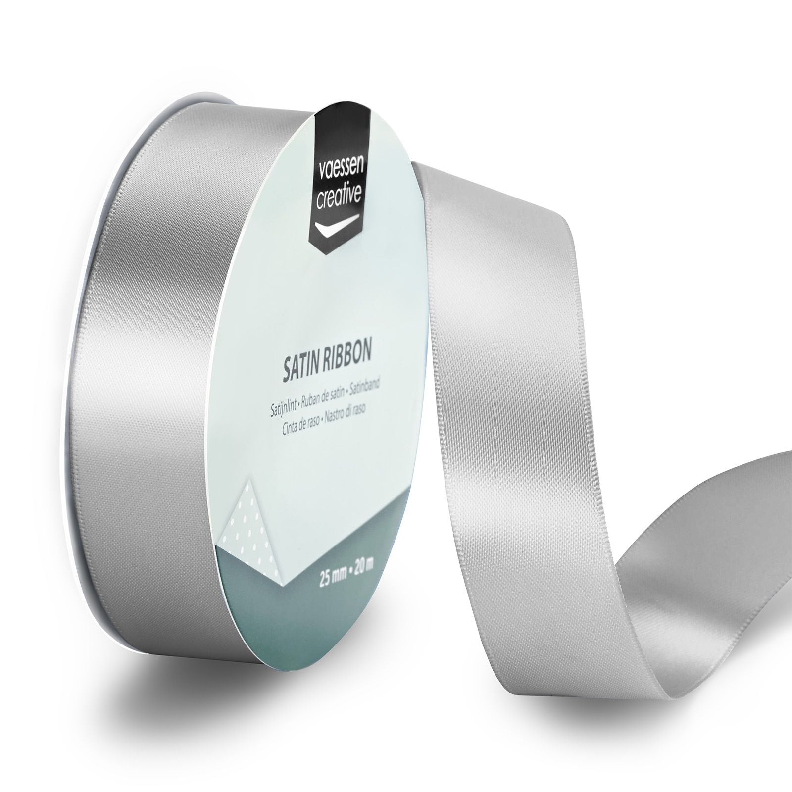 Vaessen creative • Satinband 20mx25mm hellsilber