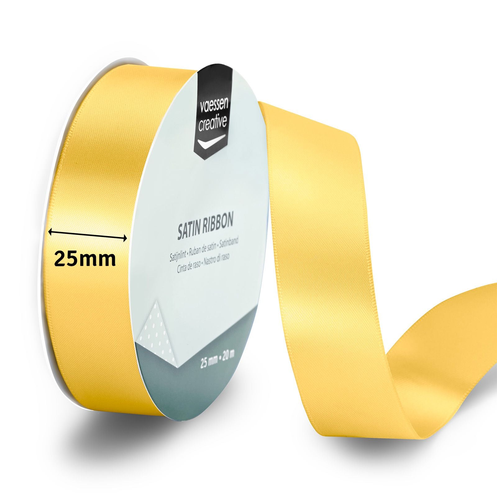 Vaessen creative • Satinband 20mx25mm Gelbgold