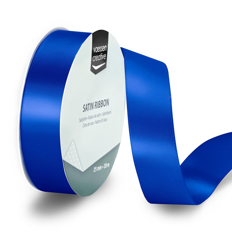 Vaessen creative • Satinband 20 m x 25 mm elektrisches Blau