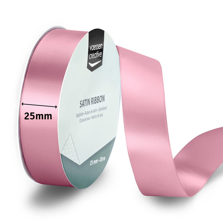 Vaessen creative • Satinband 20mx25mm altrosa