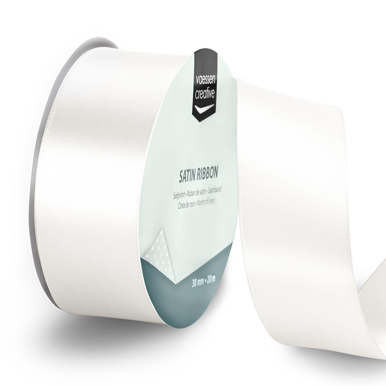 Vaessen creative • Satinband 20mx38mm weiß