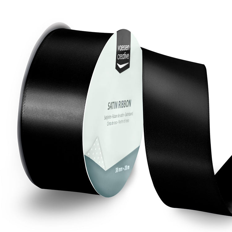 Vaessen creative • Satinband 20mx38mm schwarz