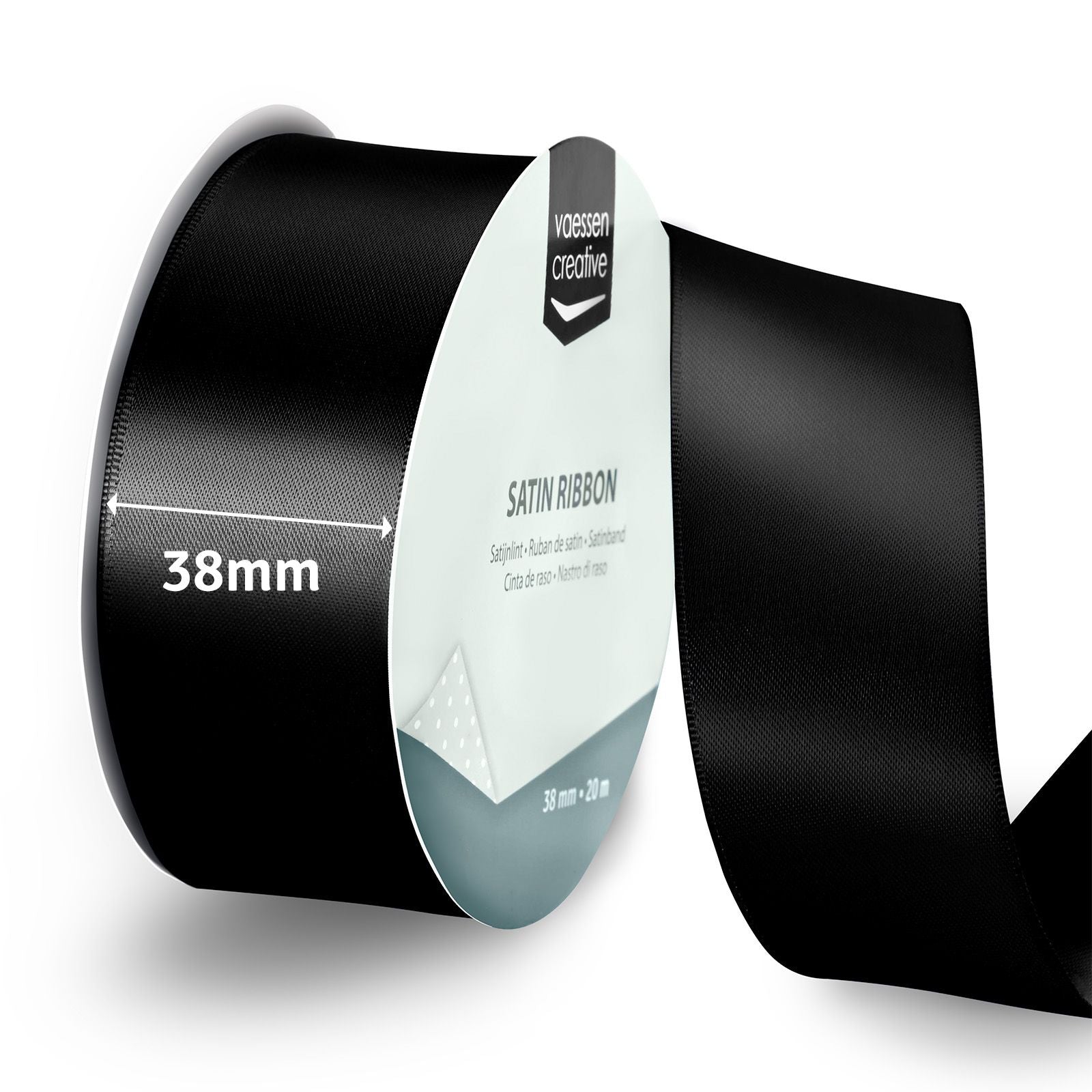 Vaessen creative • Satinband 20mx38mm schwarz