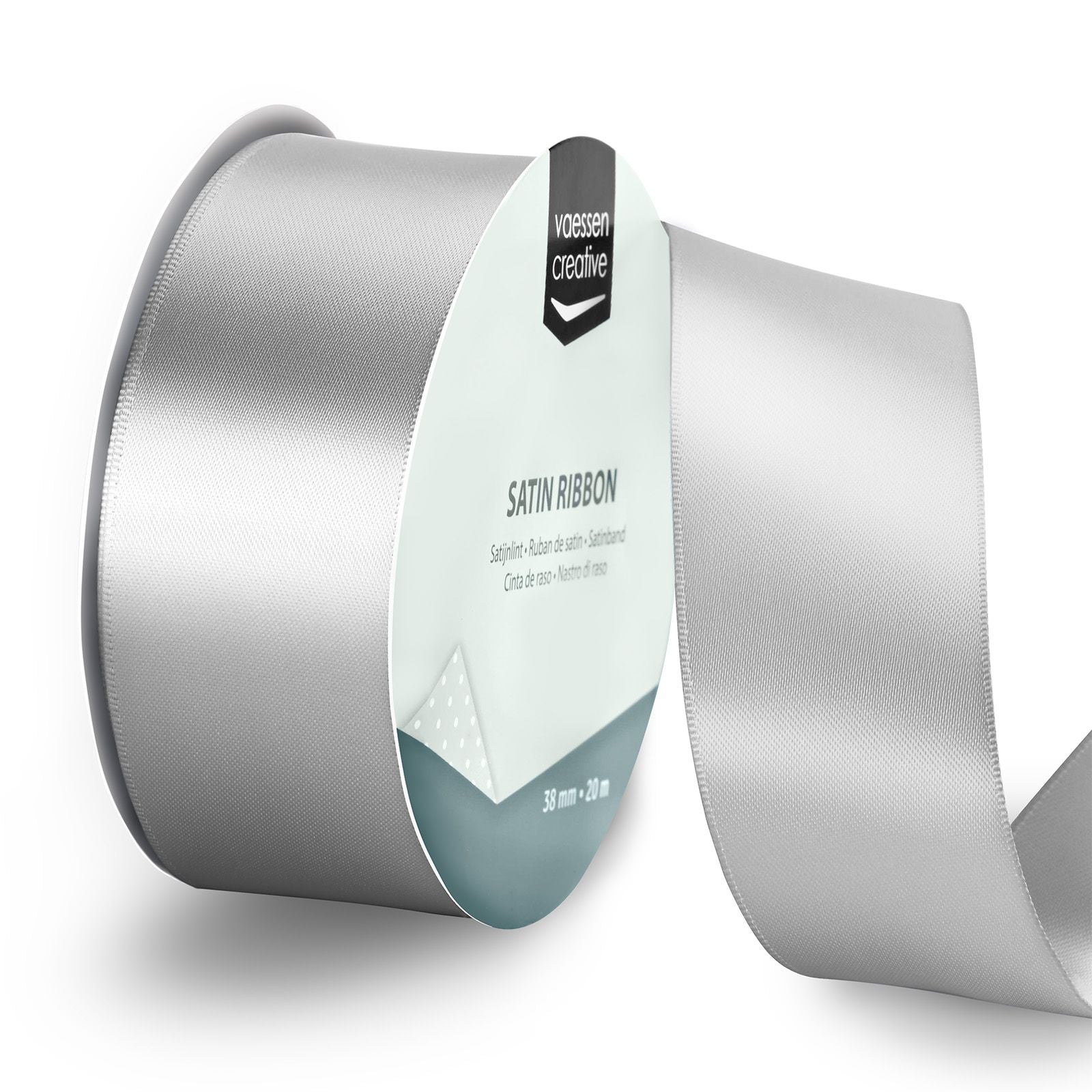 Vaessen creative • Satinband 20mx38mm Silber