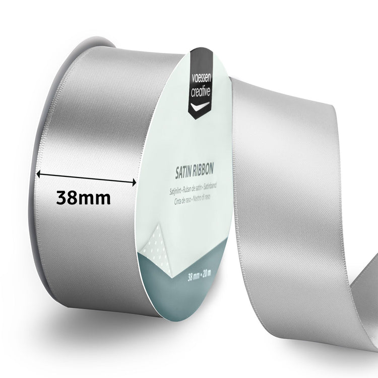Vaessen creative • Satinband 20mx38mm Silber