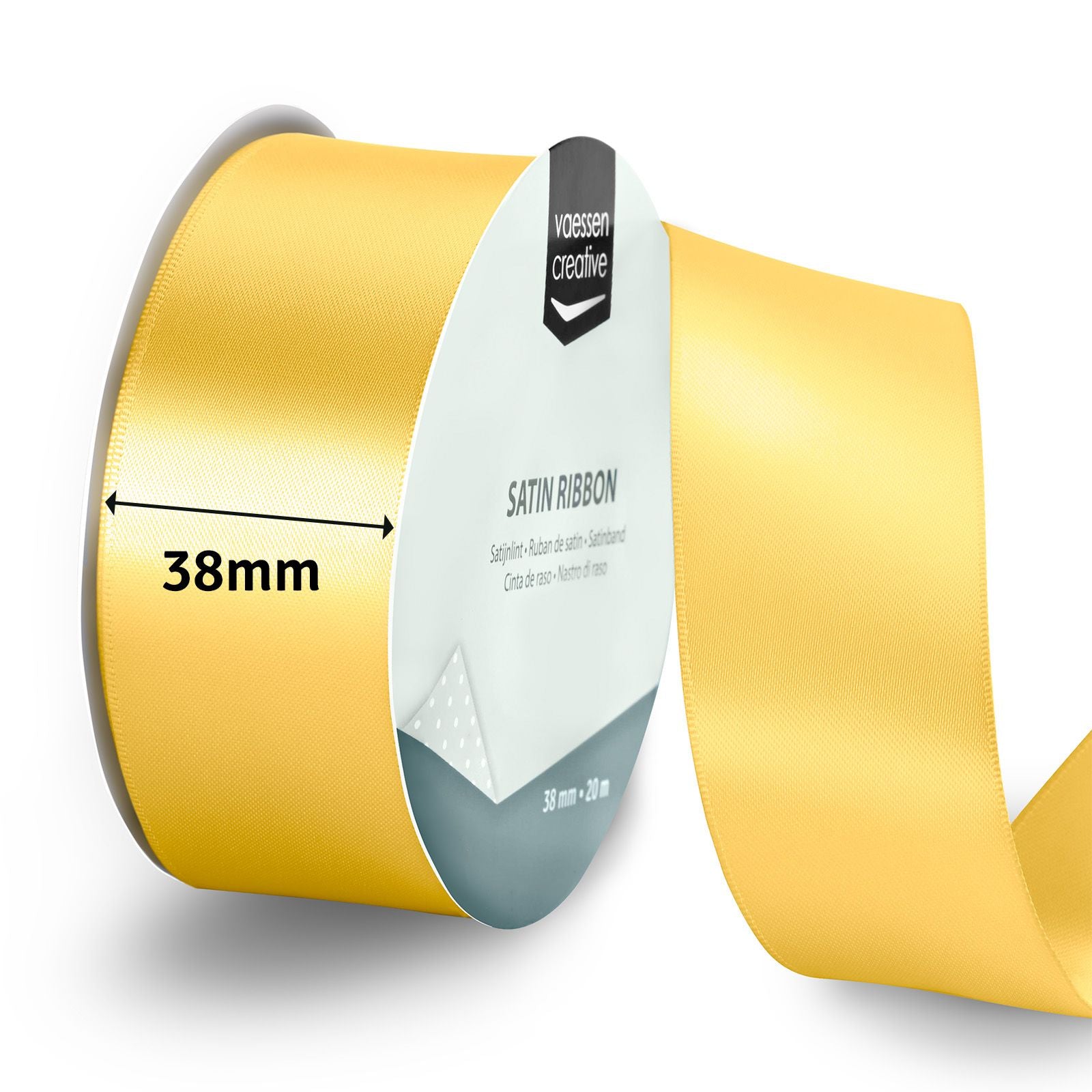 Vaessen creative • Satinband 20mx38mm Gelbgold