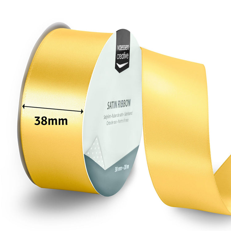 Vaessen creative • Satinband 20mx38mm Gelbgold