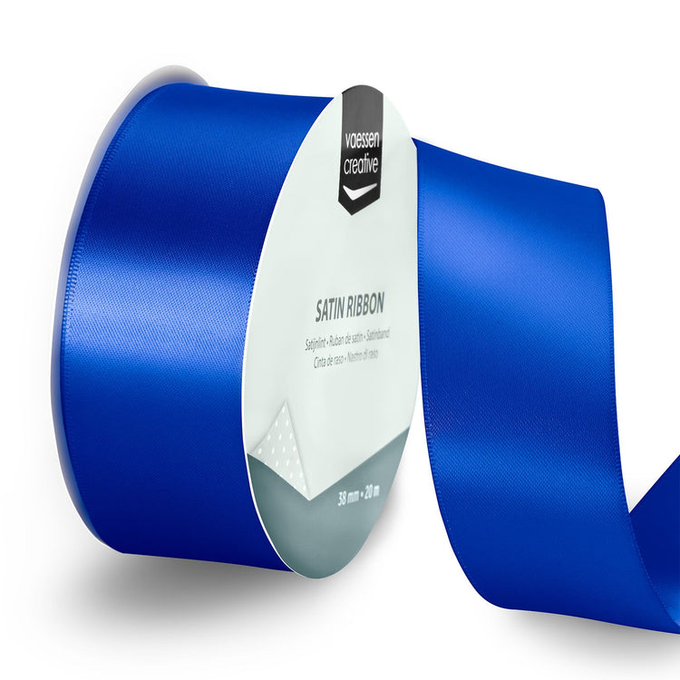 Vaessen creative • Satinband 20 m x 38 mm elektrisches Blau