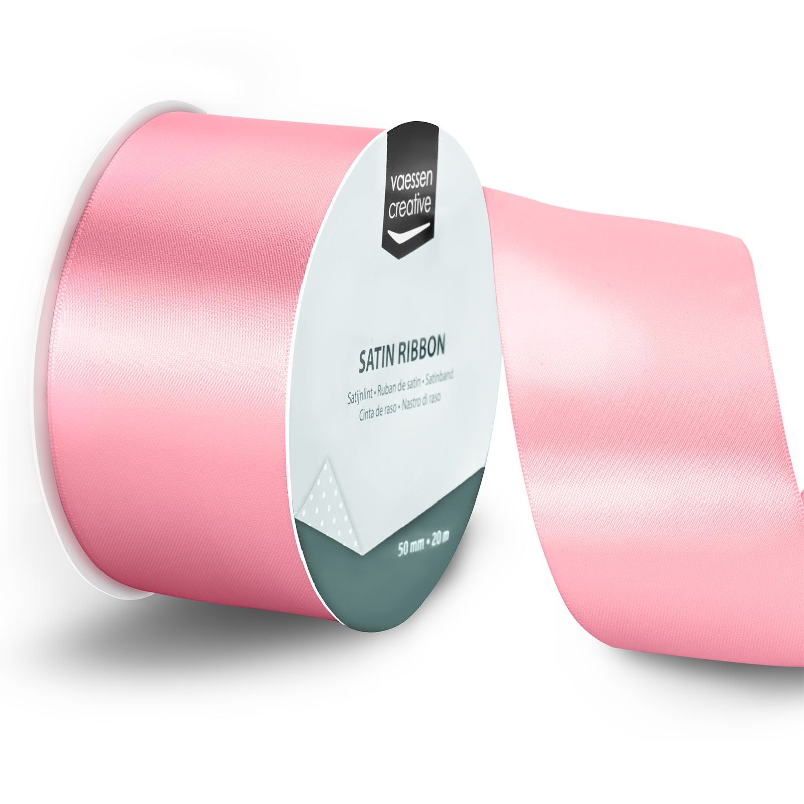 Vaessen creative • Satinband 20mx50mm hellrosa