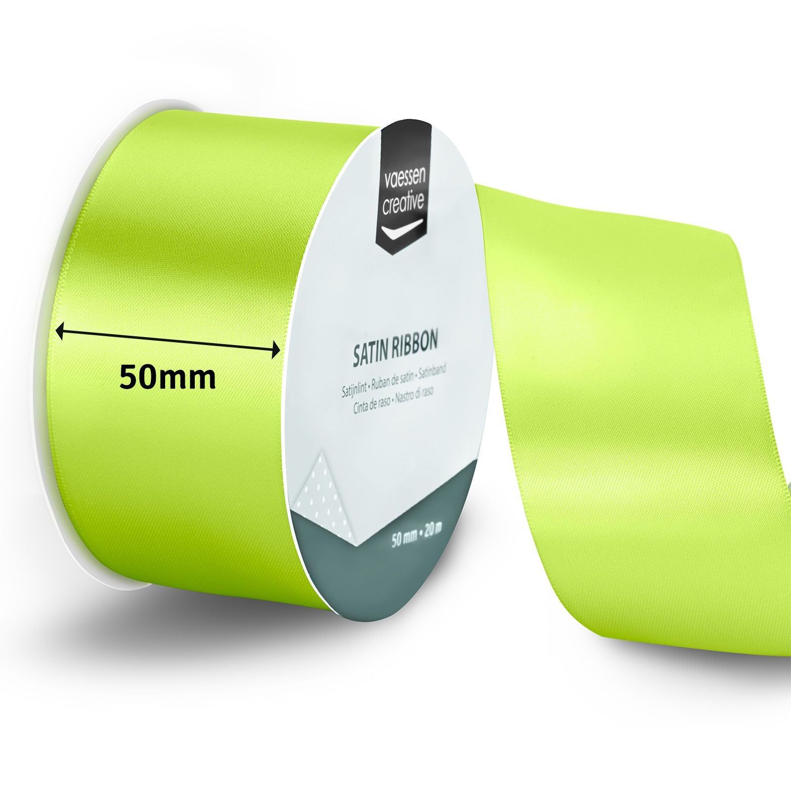 Vaessen creative • Satinband 20mx50mm apfelgrün