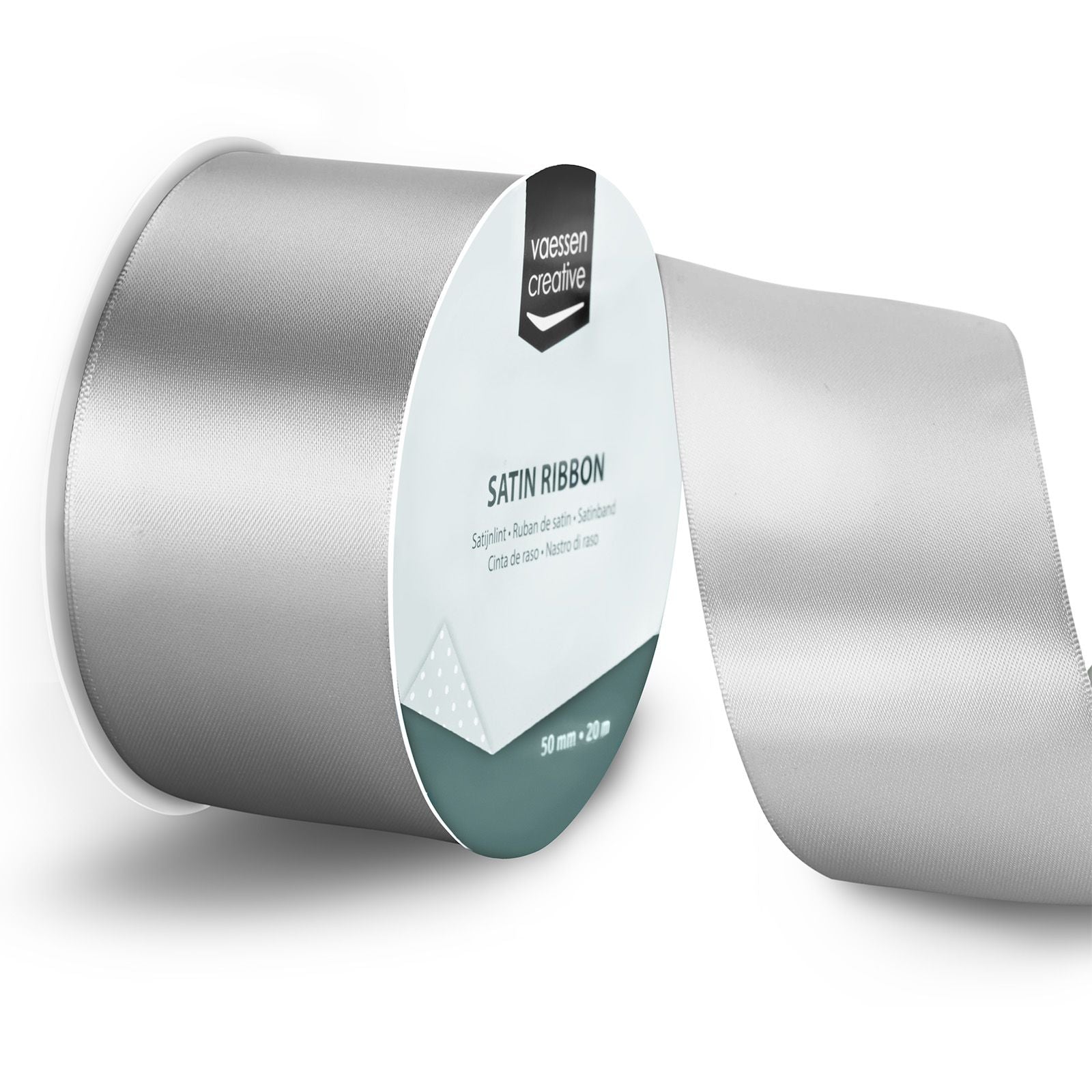 Vaessen creative • Satinband 20mx50mm Silber