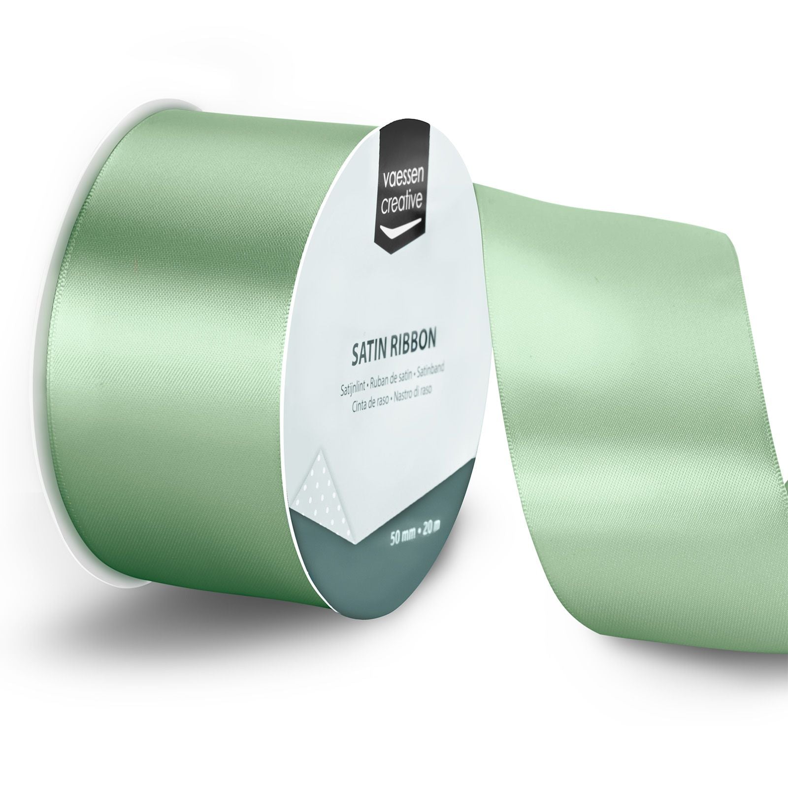 Vaessen creative • satin ribbon 20mx50mm sage green
