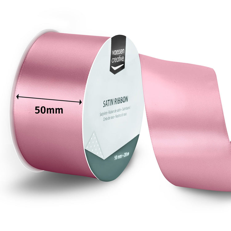 Vaessen creative • Satinband 20mx50mm Altrosa
