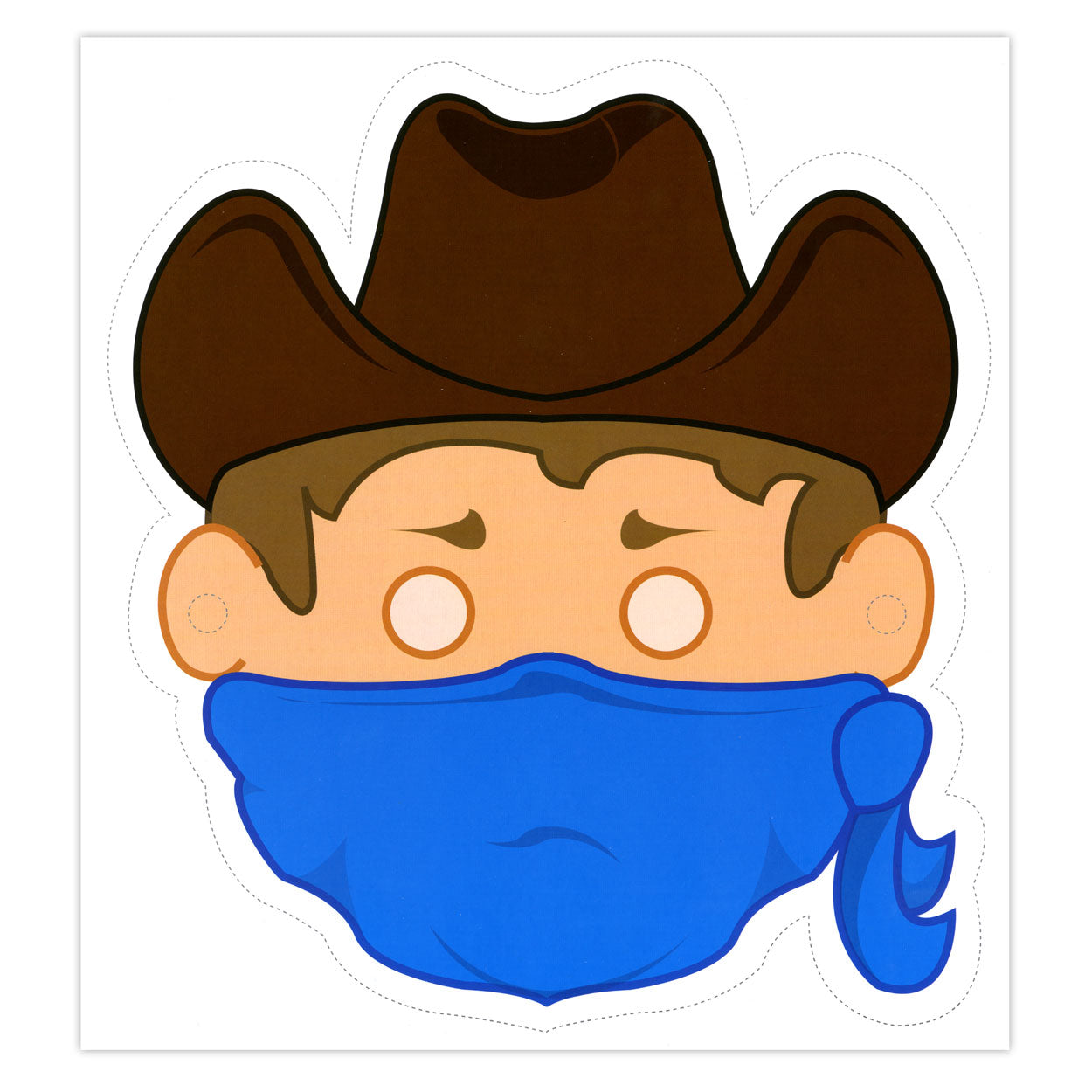 Zentrale Buchhausmasken: Cowboys und Indianer