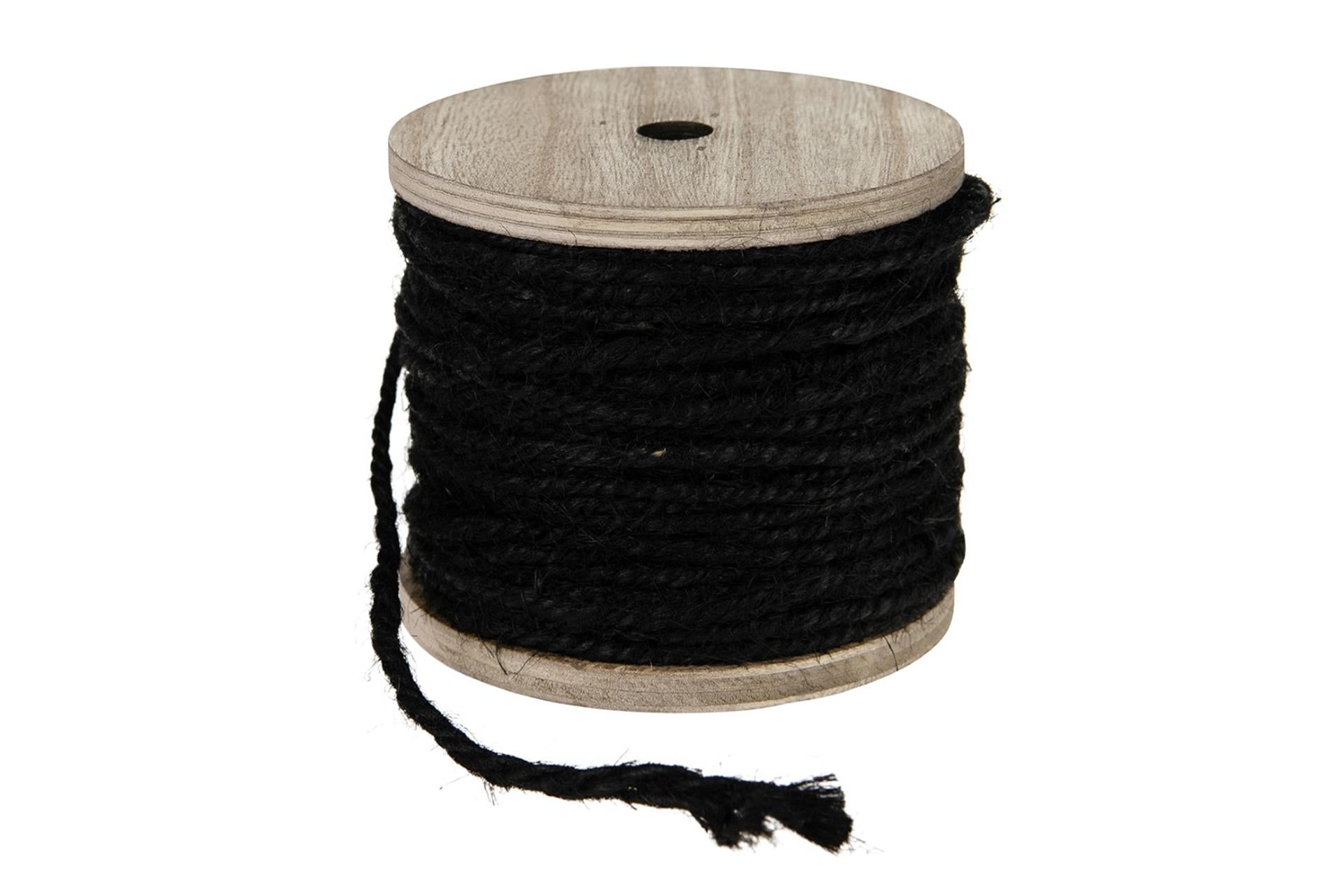 Dijk Natural Collections Juteseil 130gr schwarz auf Spule