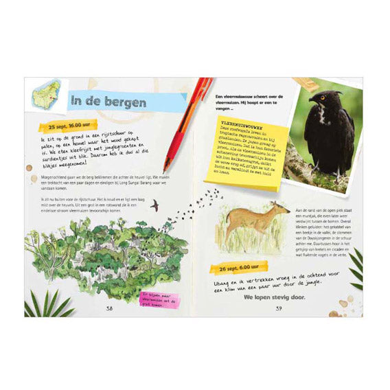 Zentrales Buchhaus-Tagebuch eines Entdeckers – Regenwald-Expedition