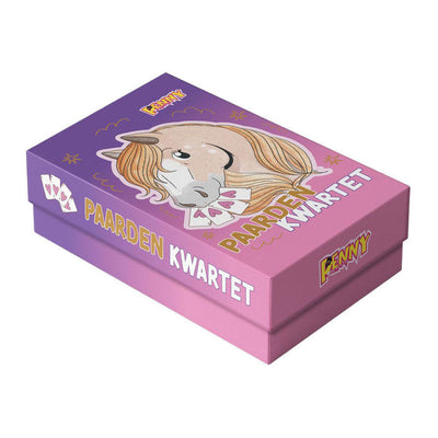 Penny Horse Quartett - Quartett für Kinder - Quartette - Karten - Kartenspiel - Spiel - Feiertagsspiele - Spiel - Auto - Spielzeug Mädchen - Kartenspiele - Spiele - Pferdesachen - Pferd - Pony - Zubehör - Artikel